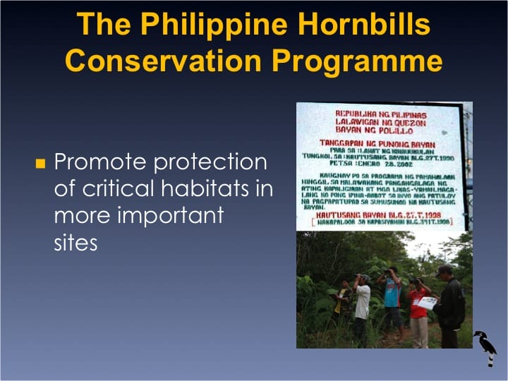 Dr. William Oliver,  6th International Hornbill Conference - Slide 15