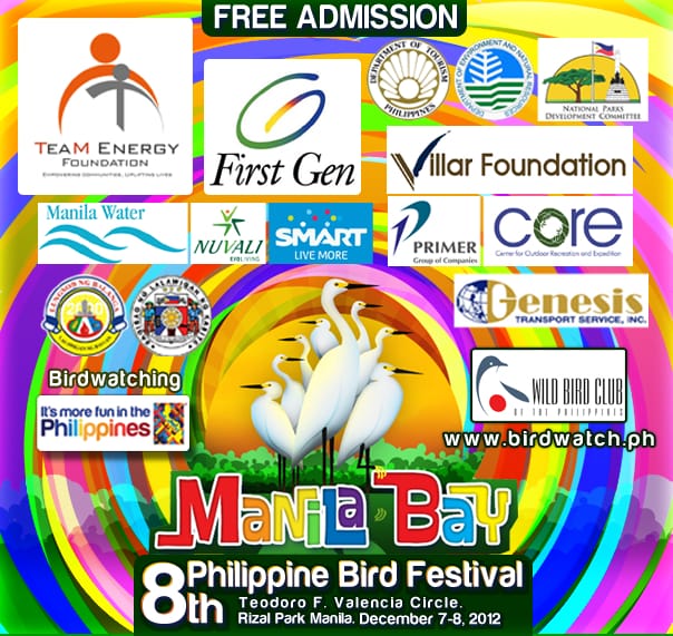8th Philippine Bird Festival logo and sponsors