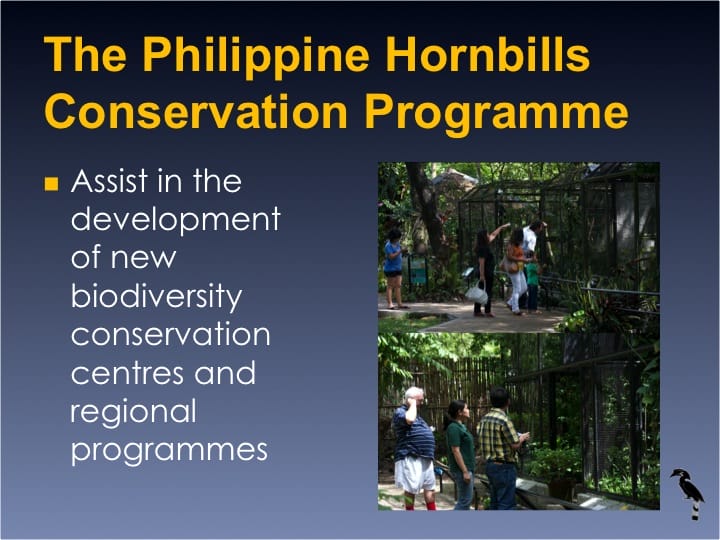 Dr. William Oliver,  6th International Hornbill Conference - Slide 11