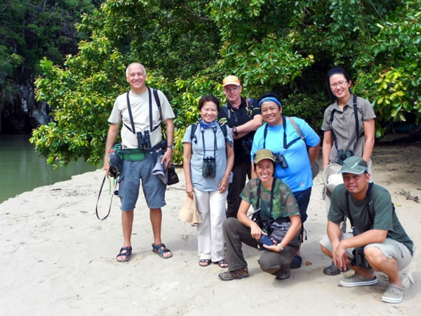 At the Palawan Underground River with Christian, Leni, Peter, Carmela, Sylvia and Tonji