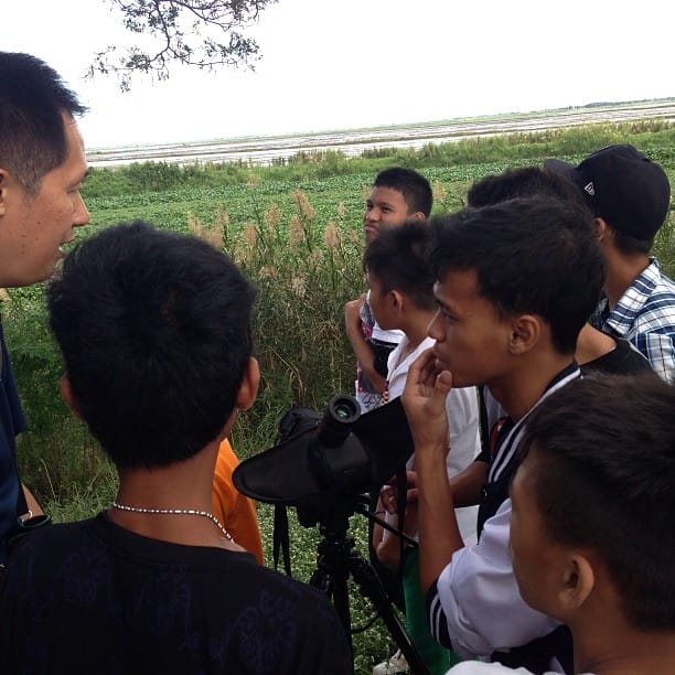 Mike Lu guiding participants from Boys Town in Candaba. Photo by Nielsen Donato