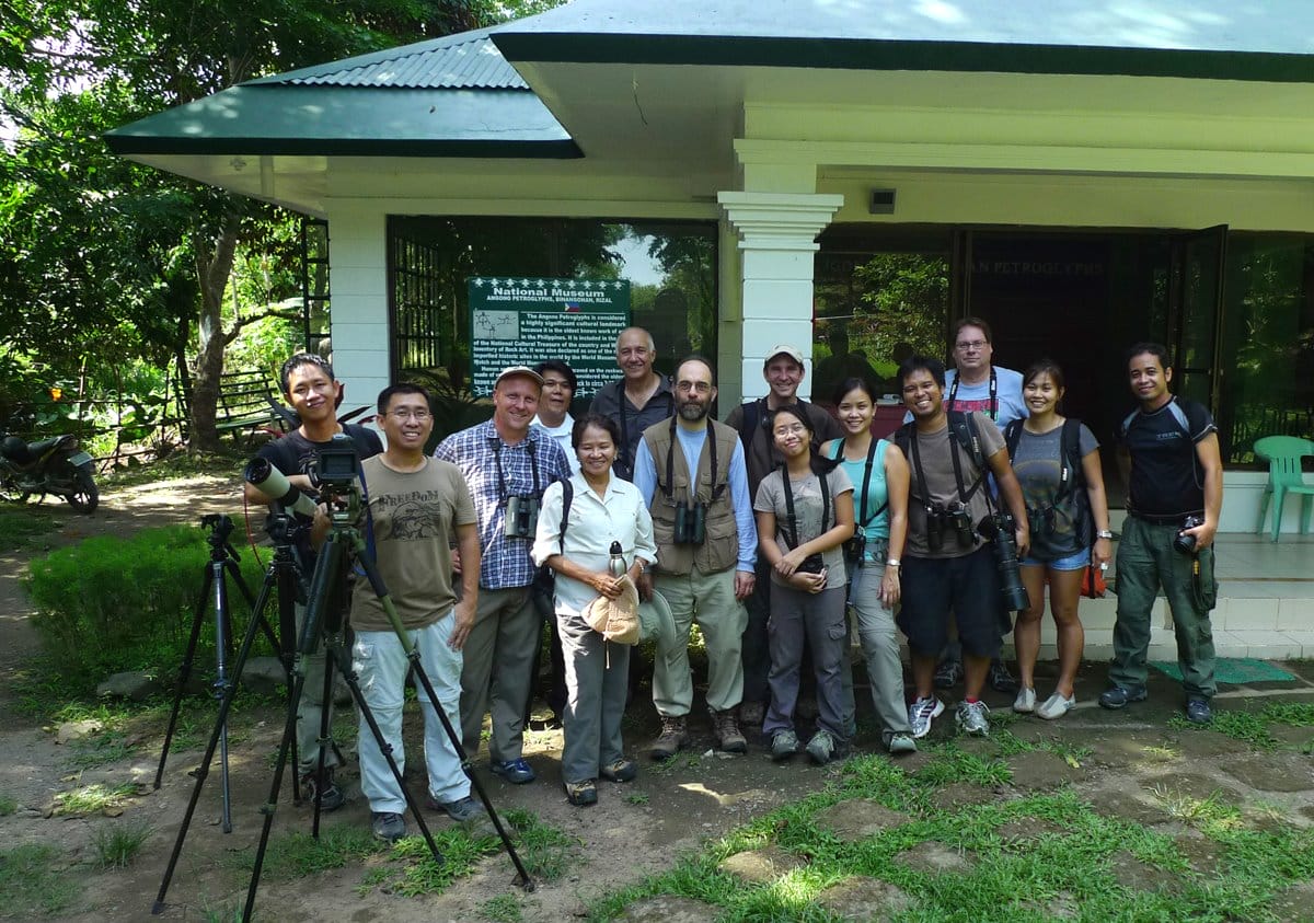 Bringing some visiting birders to the Angono Petroglyphs. Photo from Jun Osano