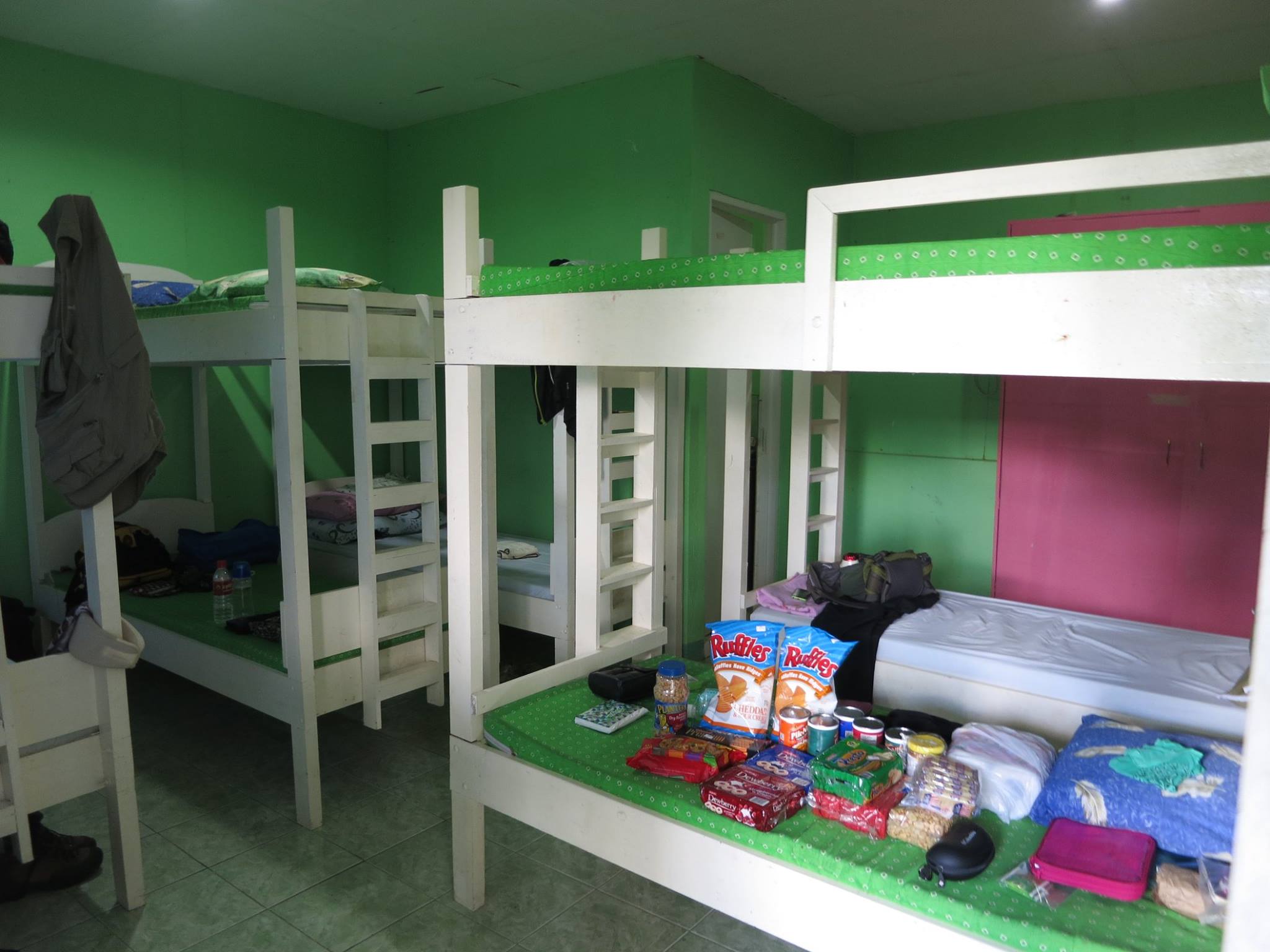 Bunk bed filled with supplies purchased in Tacloban. Photo by Ixi Mapua.